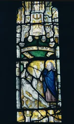 Gott erschafft Eva, britisch, 15. Jahrhundert